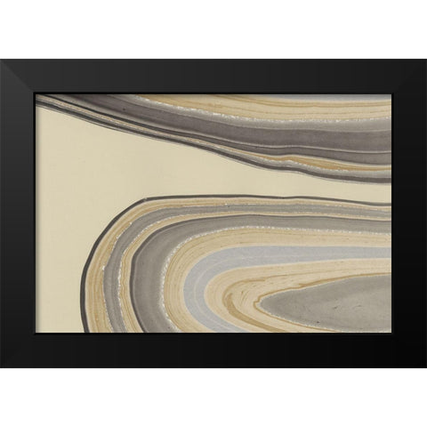Cross Sections I Black Modern Wood Framed Art Print by Stramel, Renee W.