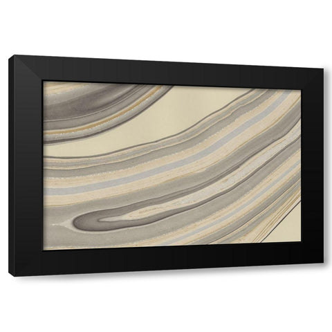 Cross Sections II Black Modern Wood Framed Art Print by Stramel, Renee W.