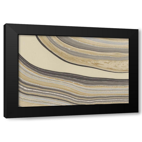 Cross Sections III Black Modern Wood Framed Art Print by Stramel, Renee W.