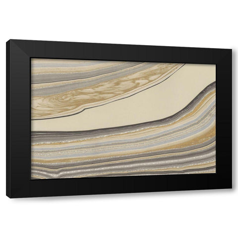 Cross Sections IV Black Modern Wood Framed Art Print by Stramel, Renee W.