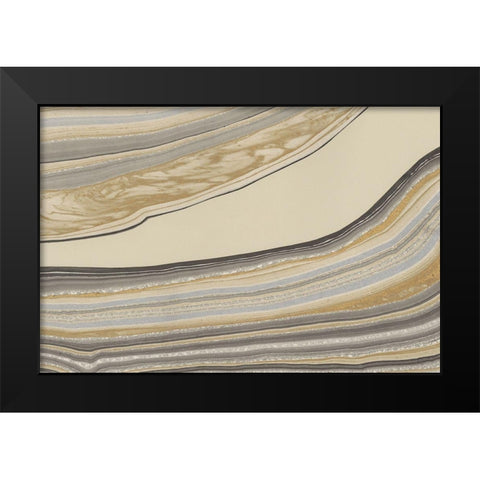 Cross Sections IV Black Modern Wood Framed Art Print by Stramel, Renee W.