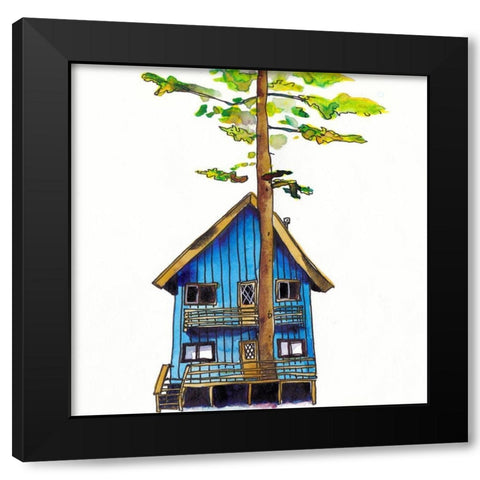 Rad Cabin I Black Modern Wood Framed Art Print by McCreery, Paul