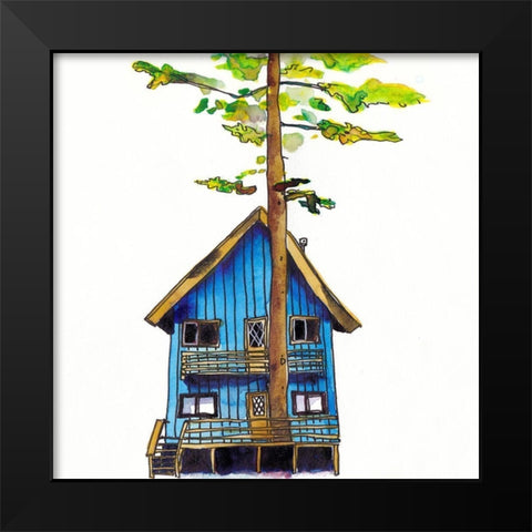 Rad Cabin I Black Modern Wood Framed Art Print by McCreery, Paul