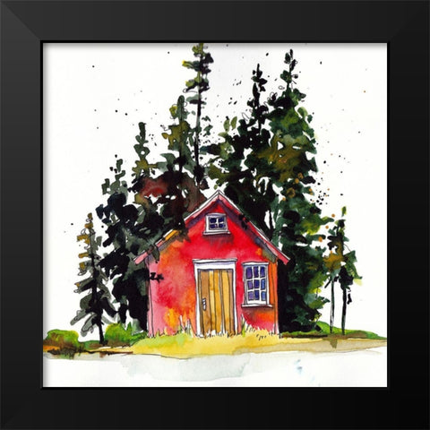 Rad Cabin III Black Modern Wood Framed Art Print by McCreery, Paul