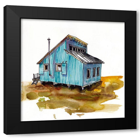 Rad Cabin VI Black Modern Wood Framed Art Print with Double Matting by McCreery, Paul