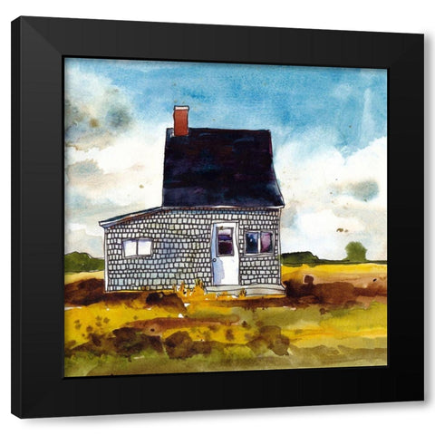 Cabin Scape II Black Modern Wood Framed Art Print by McCreery, Paul