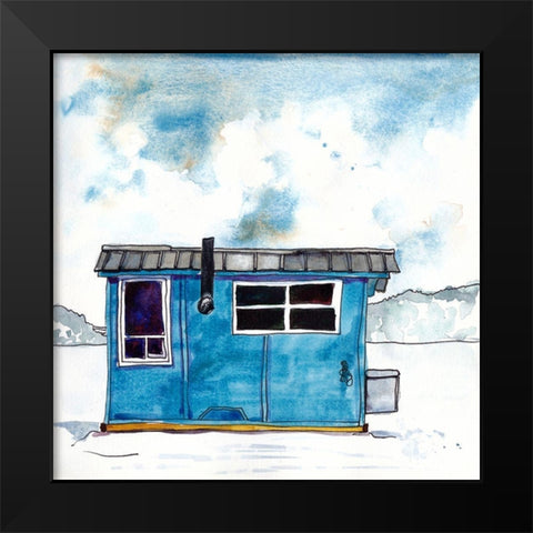 Cabin Scape III Black Modern Wood Framed Art Print by McCreery, Paul
