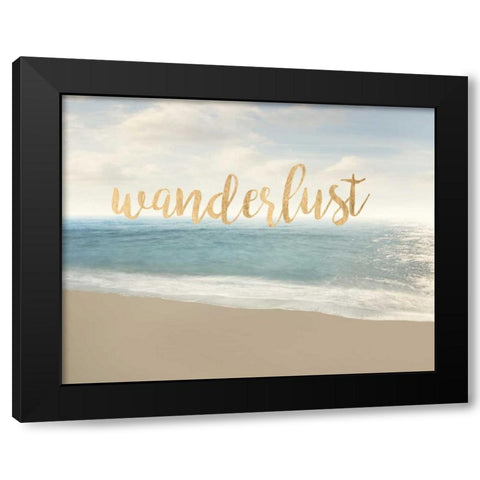 Beach Wanderlust Black Modern Wood Framed Art Print by McLoughlin, James