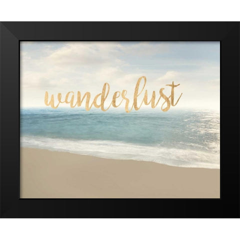 Beach Wanderlust Black Modern Wood Framed Art Print by McLoughlin, James