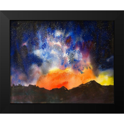 Night Sky VI Black Modern Wood Framed Art Print by McCreery, Paul