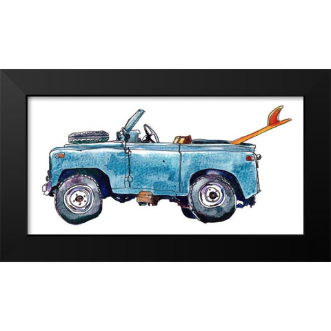 Surf Car VI Black Modern Wood Framed Art Print by McCreery, Paul
