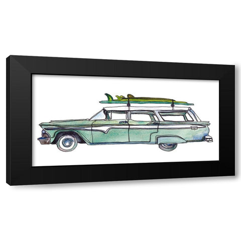 Surf Car XI Black Modern Wood Framed Art Print by McCreery, Paul