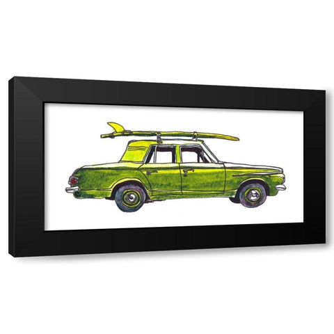 Surf Car XII Black Modern Wood Framed Art Print by McCreery, Paul