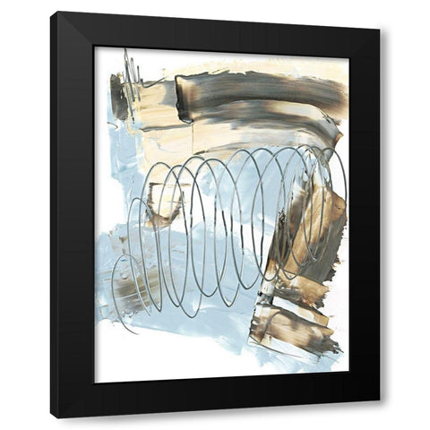 Uncoiled II Black Modern Wood Framed Art Print by Harper, Ethan