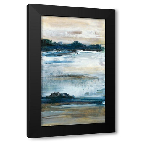 Purity I Black Modern Wood Framed Art Print with Double Matting by Bramma, Lila