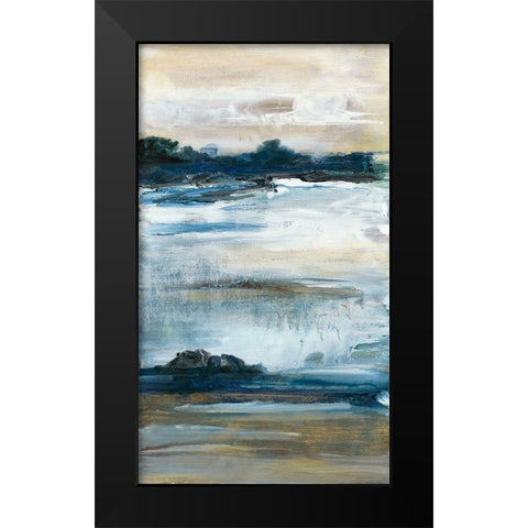 Purity I Black Modern Wood Framed Art Print by Bramma, Lila