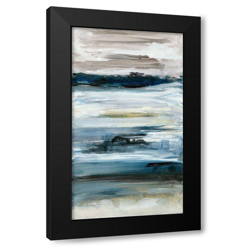 Purity II Black Modern Wood Framed Art Print by Bramma, Lila
