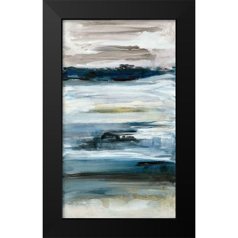 Purity II Black Modern Wood Framed Art Print by Bramma, Lila