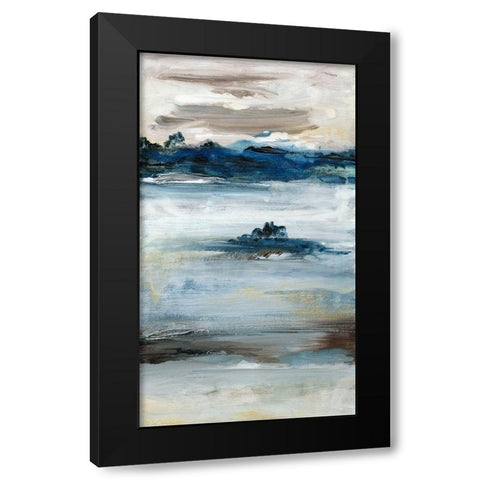 Purity III Black Modern Wood Framed Art Print by Bramma, Lila