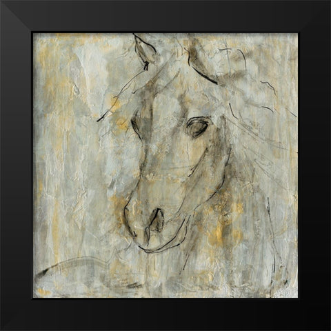Being One With I Black Modern Wood Framed Art Print by Bramma, Lila