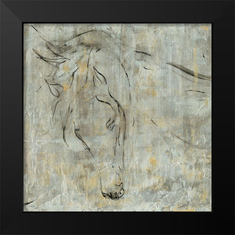 Being One With II Black Modern Wood Framed Art Print by Bramma, Lila