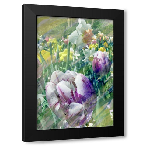 Spring at Giverny I Black Modern Wood Framed Art Print by Ilosky, Pam