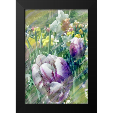 Spring at Giverny I Black Modern Wood Framed Art Print by Ilosky, Pam