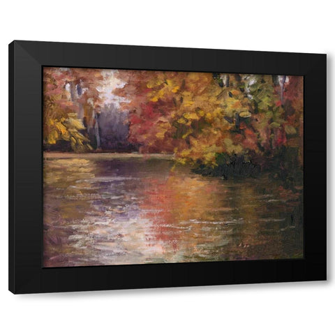 Shades of Fall Black Modern Wood Framed Art Print by Weber, Mary Jean