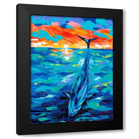 Ocean Friends II Black Modern Wood Framed Art Print by Vitaletti, Carolee