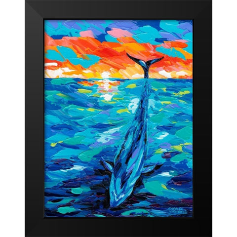 Ocean Friends II Black Modern Wood Framed Art Print by Vitaletti, Carolee