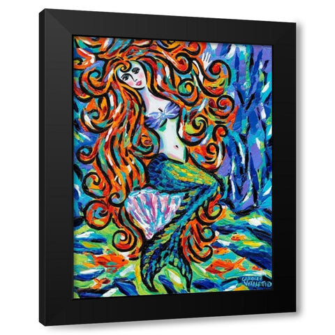 Ocean Friends III Black Modern Wood Framed Art Print by Vitaletti, Carolee