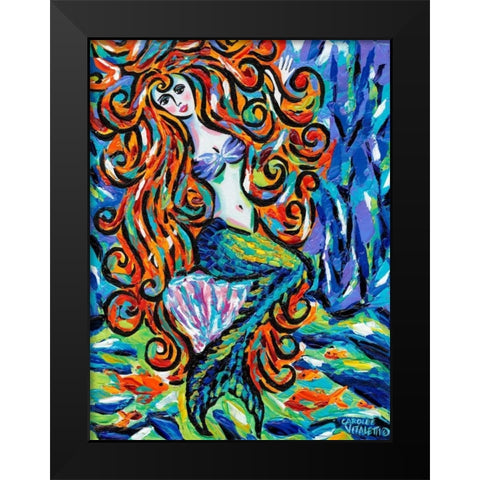 Ocean Friends III Black Modern Wood Framed Art Print by Vitaletti, Carolee