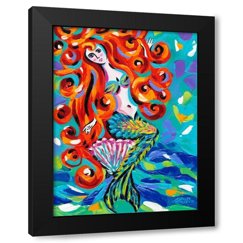 Ocean Friends IV Black Modern Wood Framed Art Print with Double Matting by Vitaletti, Carolee