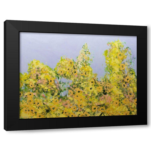 Clinging Vines Black Modern Wood Framed Art Print by Friedlander, Allan