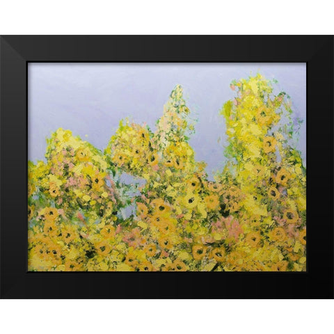 Clinging Vines Black Modern Wood Framed Art Print by Friedlander, Allan