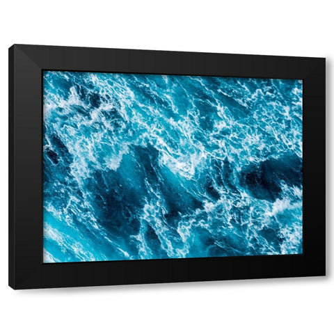 Turbulent Tasman Sea I Black Modern Wood Framed Art Print by Bane, Eva