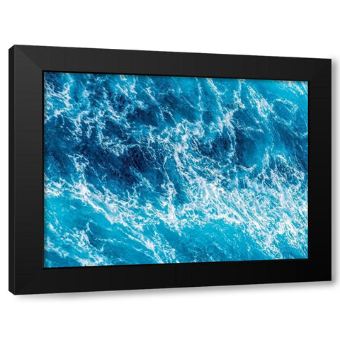 Turbulent Tasman Sea III Black Modern Wood Framed Art Print by Bane, Eva