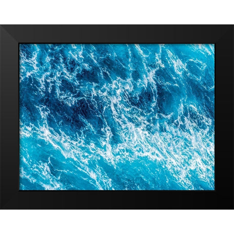 Turbulent Tasman Sea III Black Modern Wood Framed Art Print by Bane, Eva