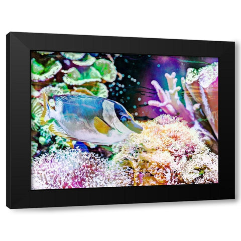 Vibrant Reef III Black Modern Wood Framed Art Print by Bane, Eva