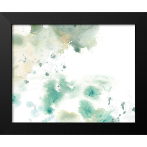 Marble Seafoam I Black Modern Wood Framed Art Print by Vess, June Erica