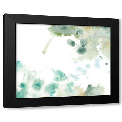 Marble Seafoam II Black Modern Wood Framed Art Print with Double Matting by Vess, June Erica