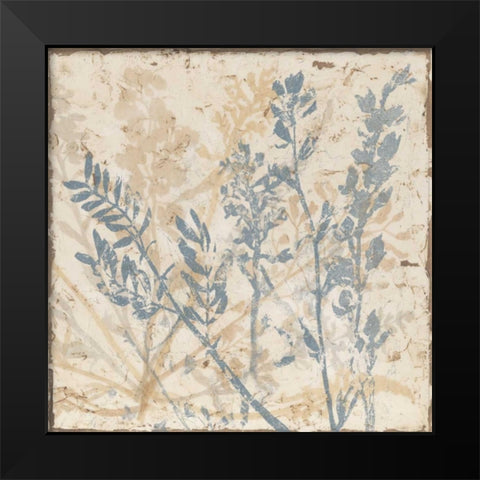 Floral Fan II Black Modern Wood Framed Art Print by Meagher, Megan