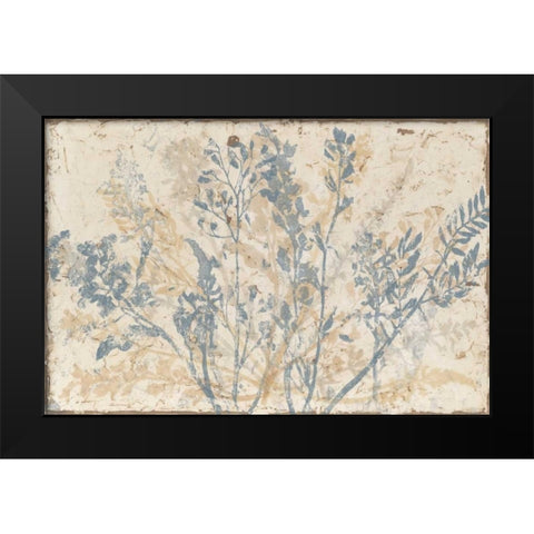 Floral Fan III Black Modern Wood Framed Art Print by Meagher, Megan