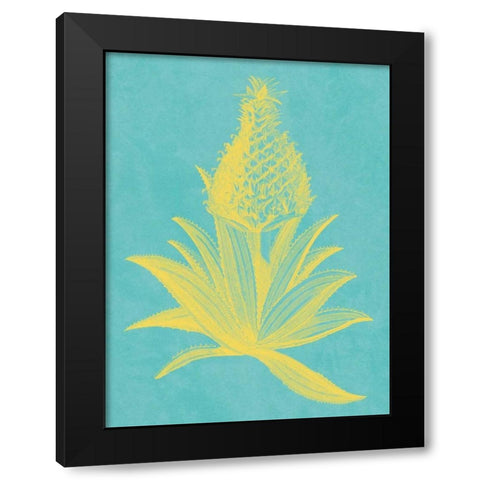 Pineapple Frais I Black Modern Wood Framed Art Print by Vision Studio