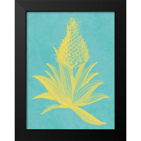Pineapple Frais I Black Modern Wood Framed Art Print by Vision Studio