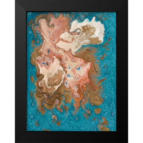 Reef II Black Modern Wood Framed Art Print by Ludwig, Alicia