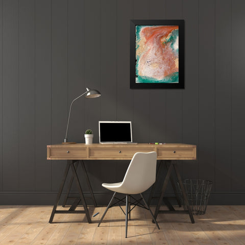 Coralline I Black Modern Wood Framed Art Print by Ludwig, Alicia