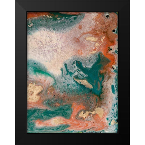 Coralline II Black Modern Wood Framed Art Print by Ludwig, Alicia