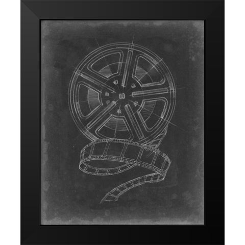 Film and Reel Blueprint II Black Modern Wood Framed Art Print by Harper, Ethan