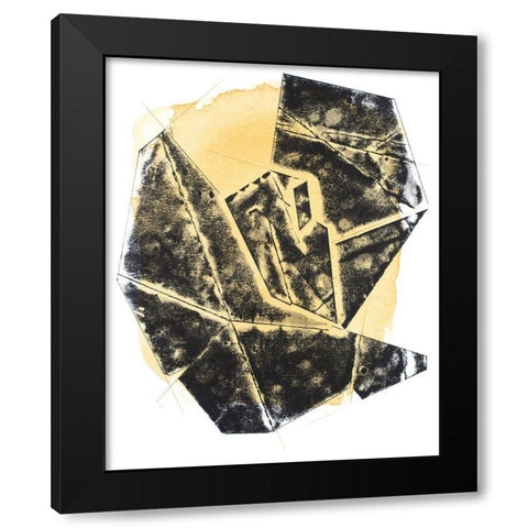 Paloma Abstract I Black Modern Wood Framed Art Print by Delamater, Rob